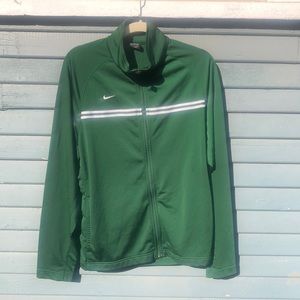 Green Nike warmup track jacket size M